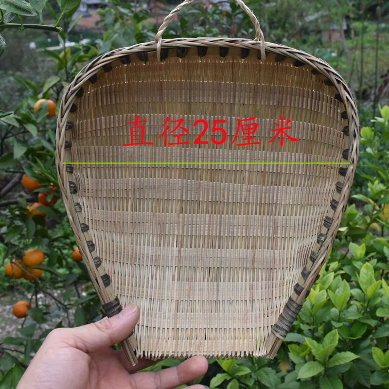 唐2师傅筲箕结实款精品27×27厘米筲箕漂亮筲箕纯手工编制沥水洗菜