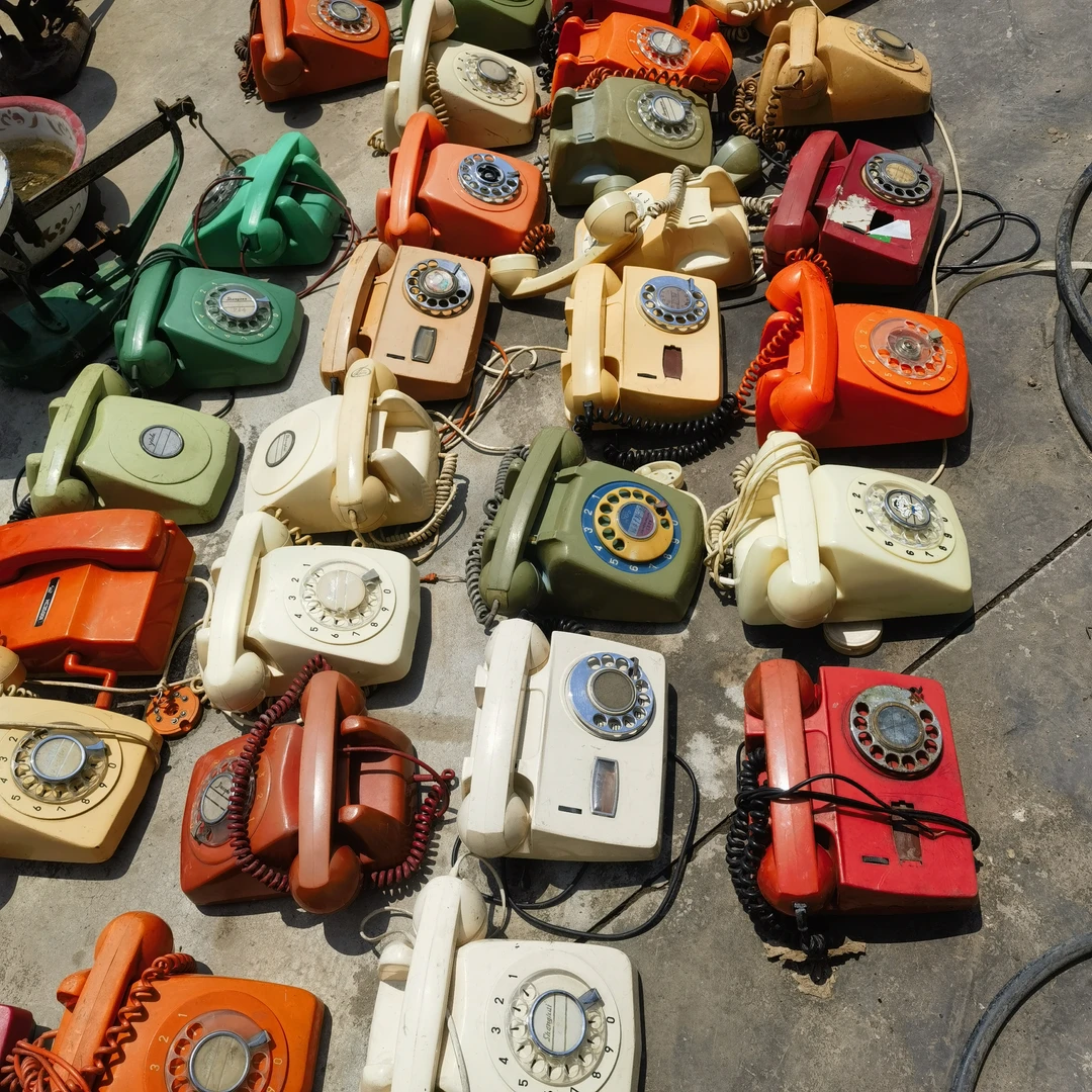 民俗风情怀旧老物件电话机摆件