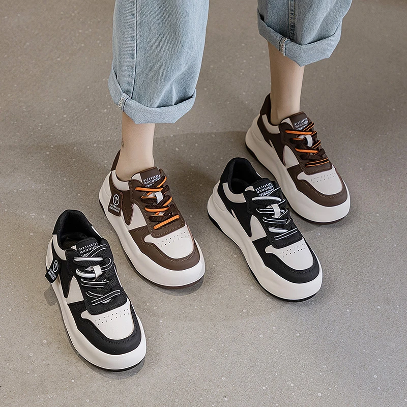 L111厚底老爹鞋女2023春秋新款百搭增高复古炸街ins潮运动爆款休