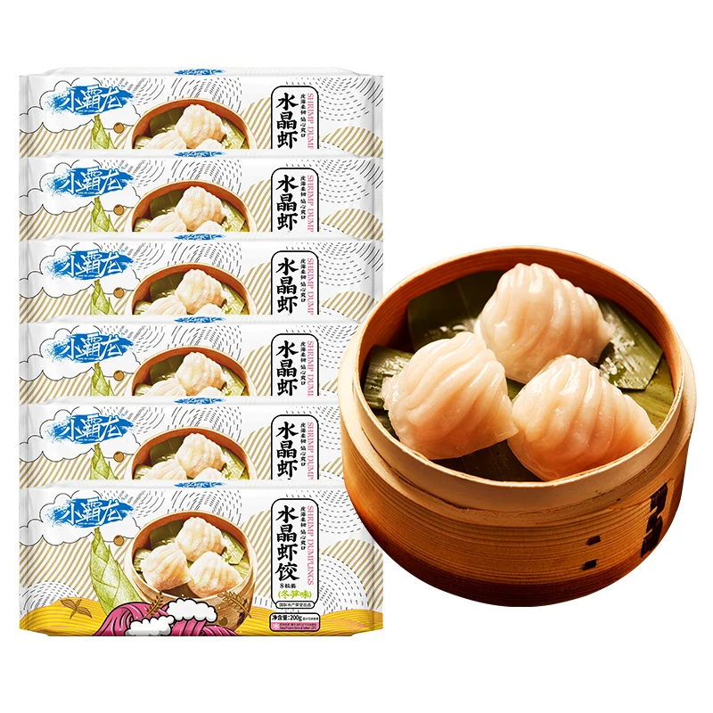 【爆款虾饺】广式正宗早茶水晶虾饺冬笋味6大包尝鲜蒸煮小霸龙
