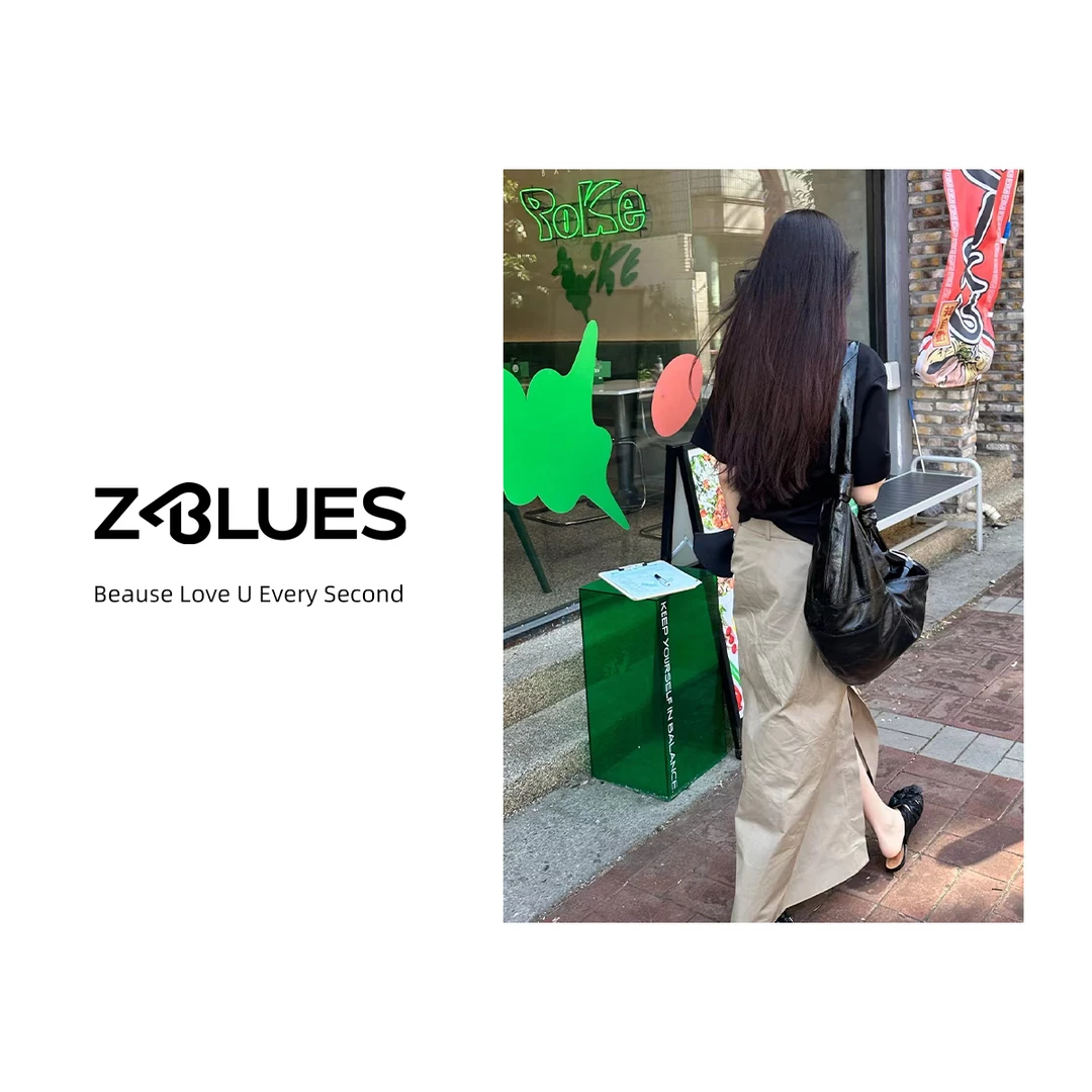 Z.blues【一寄风存】立裁简约半身裙文艺通勤直筒半裙女YZXP30003