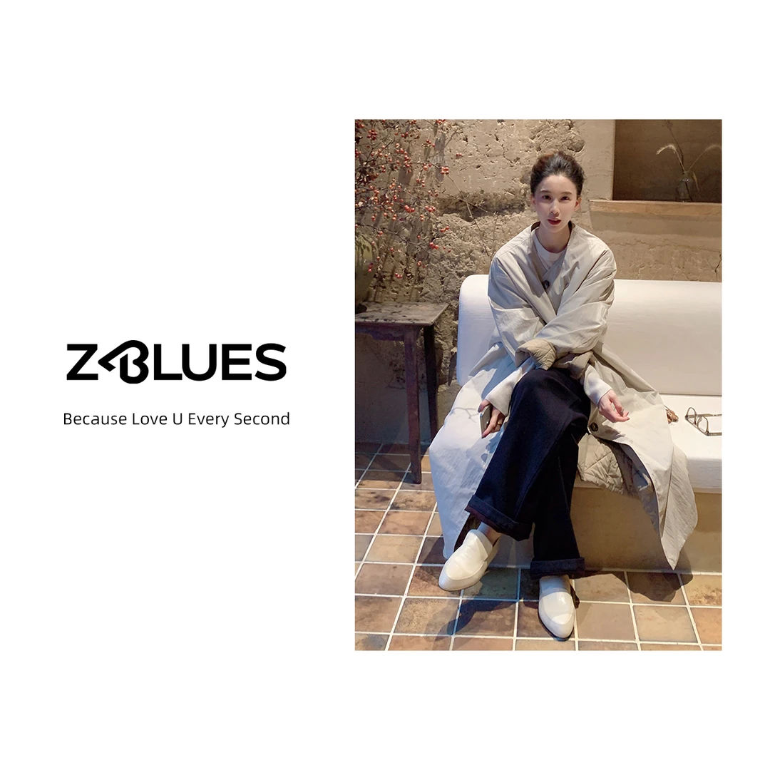 Z.blues【绒情大漠】冬季保暖C轻圆领中长款秋冬骆驼绒外套YZDJB931