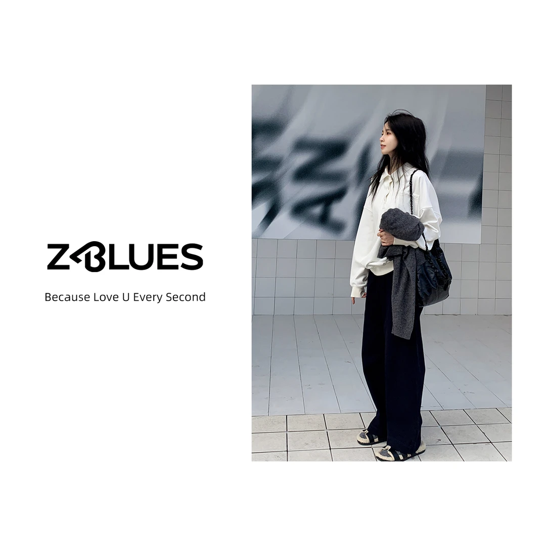 Z.blues【书生设定】懮质棉莱赛尔混纺Polo领卫衣YZAYK4899