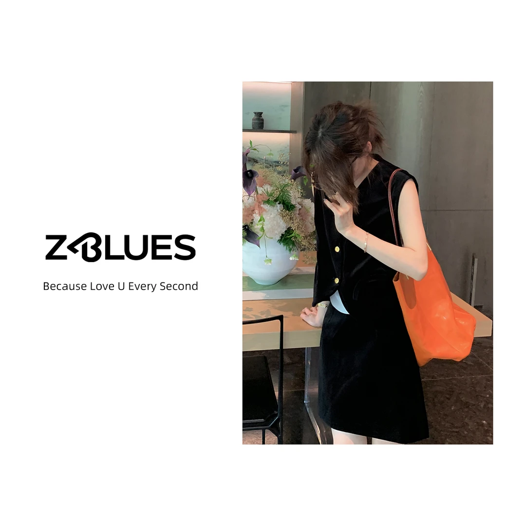 Z.blues【复古玫瑰】 日本进口丝绒老钱马甲YZRCFS0030