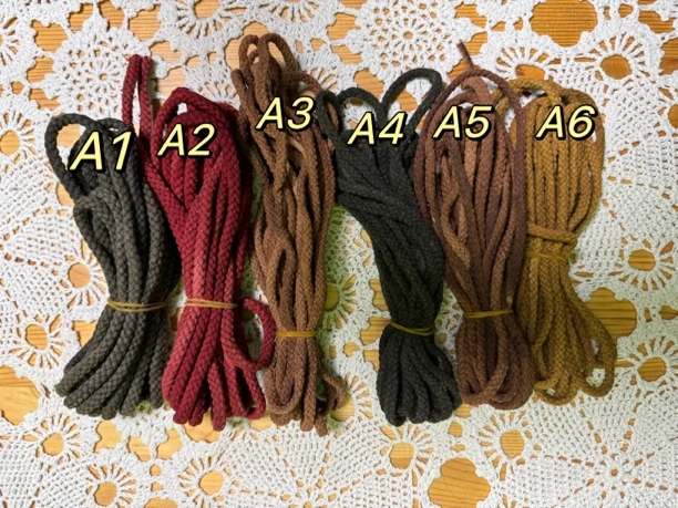 柿染彩色棉绳5m