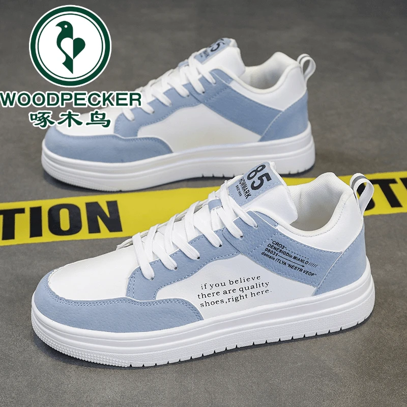 【啄木鸟正品】男鞋夏季潮流百搭小众设计感休闲平板鞋学生运动潮鞋