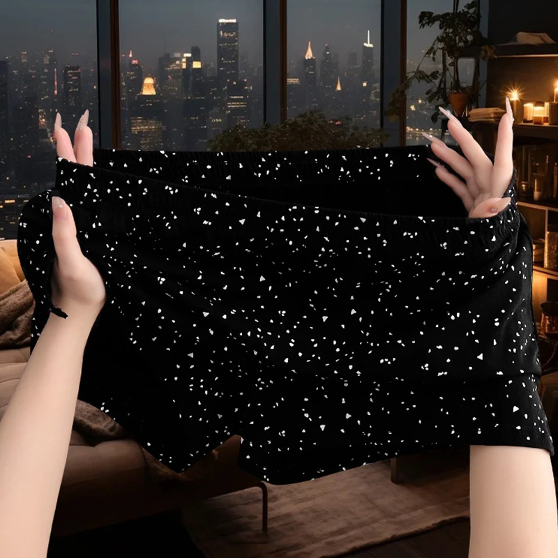 男士阿罗裤内裤男棉质印花四角裤运动舒适透气男生大裤衩潮流短裤