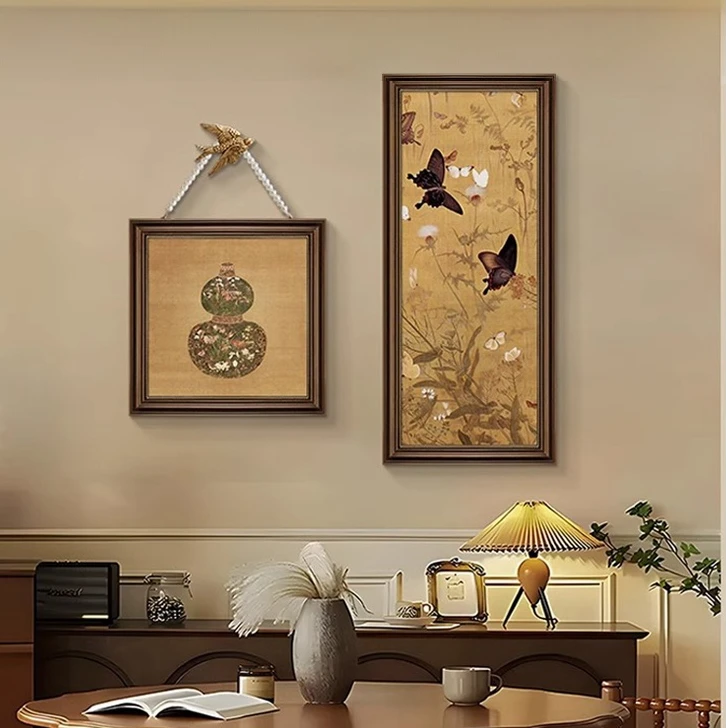 【东方画廊】中古风装饰画卧室床头挂画法式复古油画组合2024新款