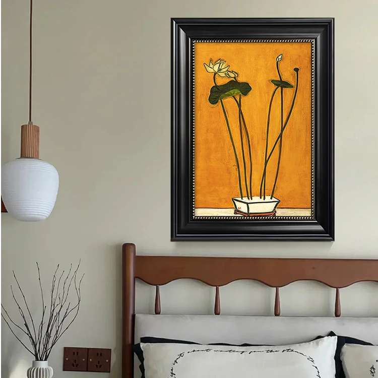 【东方画廊】常玉的花法式复古卧室装饰画中古风餐厅挂画客厅挂画