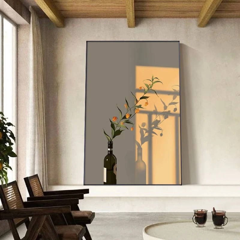 【画为峰】治愈系小清新光影装饰画温馨静物卧室落地化文艺餐厅画