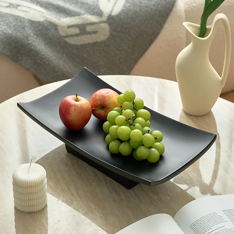 水果盘客厅家用2024新款轻奢高档精致高级感网红玄关茶几香薰托盘