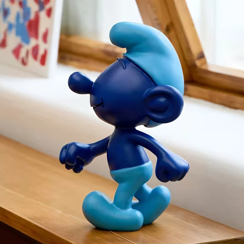 克莱因蓝精灵摆件卡通潮玩客厅电视柜儿童房轻奢高档软装装饰品