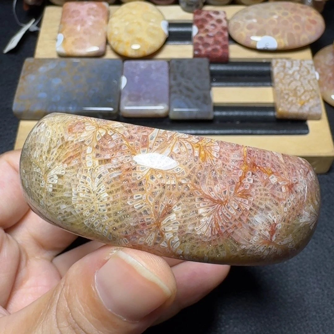 硅化玉爆闪花枝，60宽未镶嵌