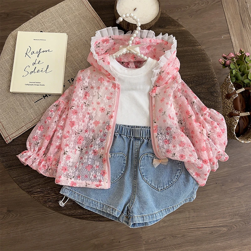 女童防晒衣女款2025新款儿童防晒服夏季薄款透气夏装宝宝夏天外套