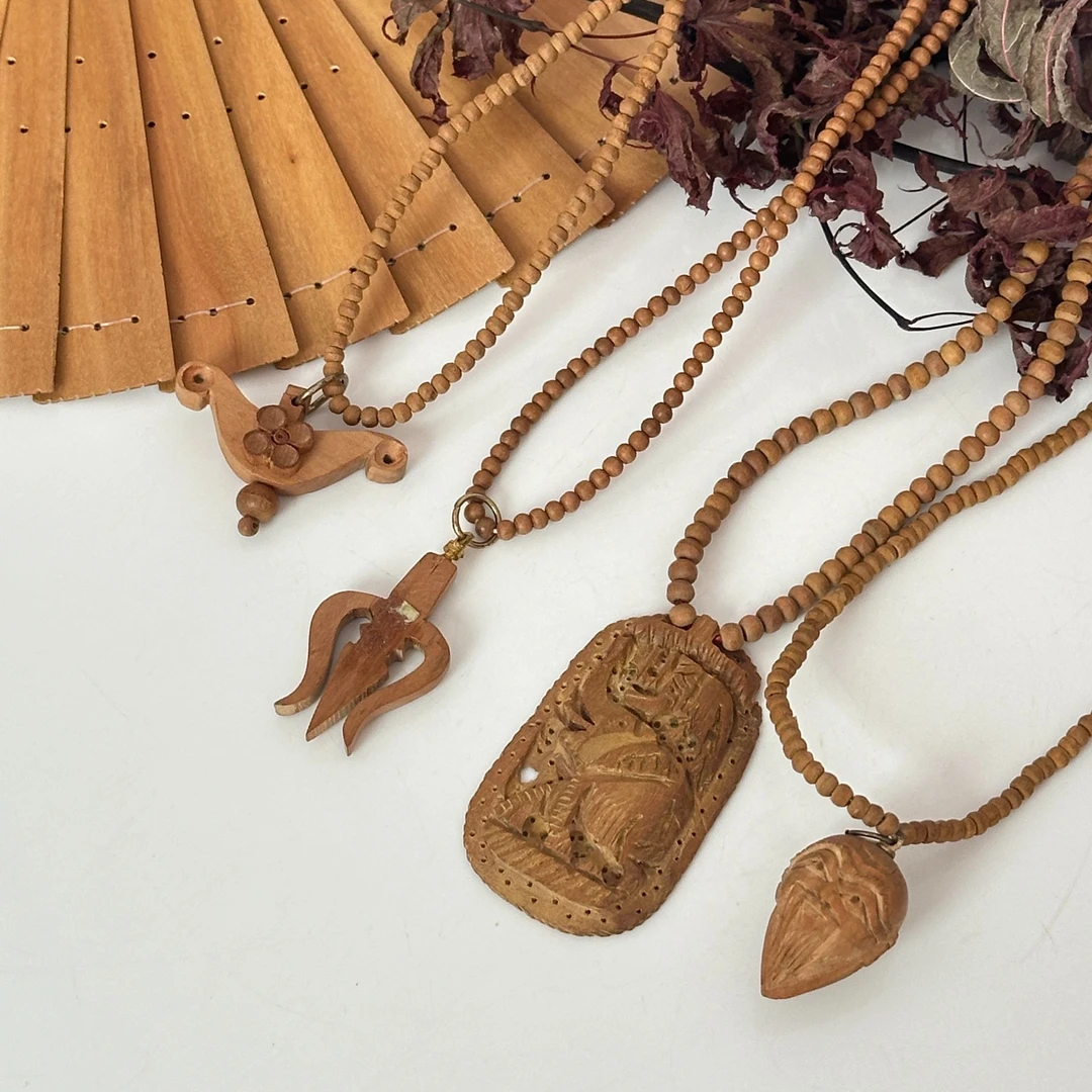 非金属木质项链 学霸檀香印度老山檀香项链款香韵醇厚奶香保真