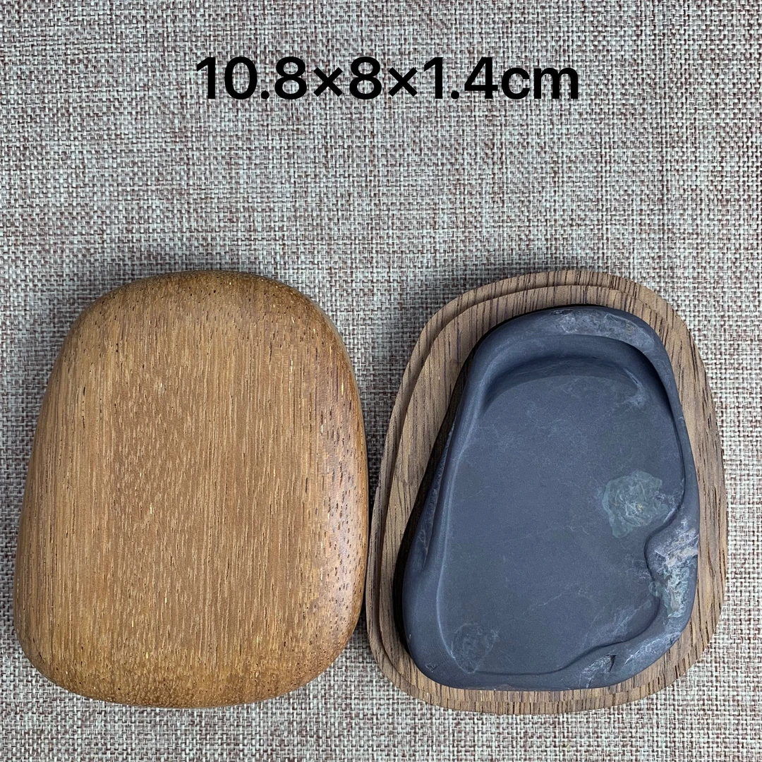 端砚老坑，配菠萝格木盒