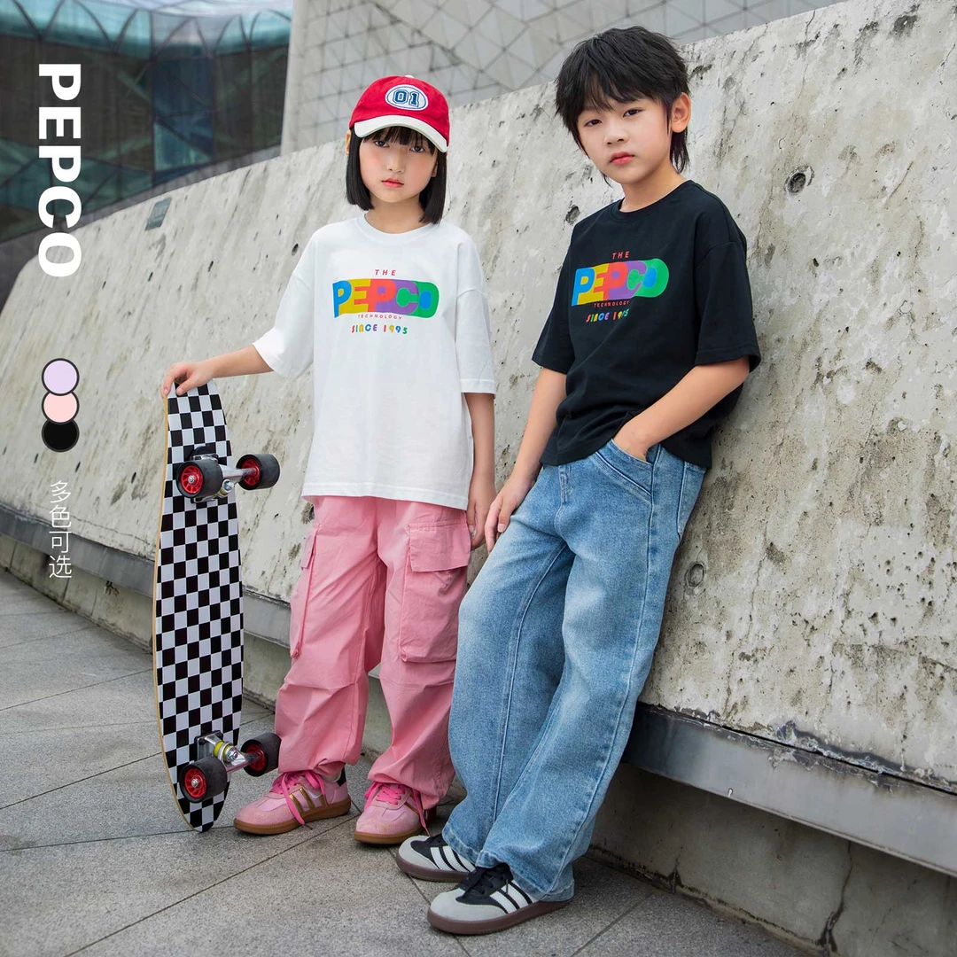 【断码清仓】小猪班纳新款儿童短袖T恤男女童印花上衣夏季832425111