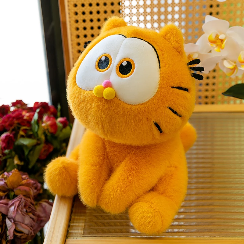 可爱加菲猫玩偶毛绒玩具儿童生日礼物电影同款布娃娃摆件抱枕T528