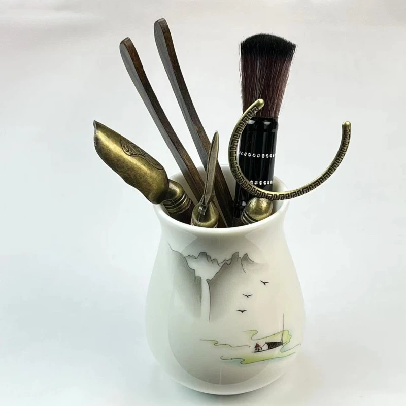 黑檀茶道六君子套装功夫茶具配件大全泡茶工具茶筒茶夹茶勺用品