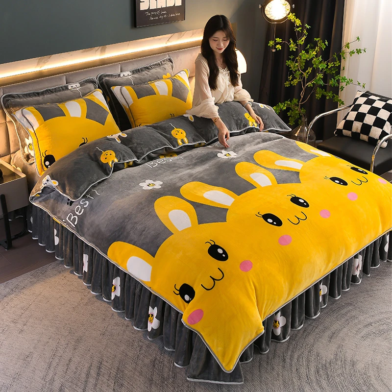 【三件套学生宿舍】秋冬保暖单人12床加厚双面绒牛奶绒保暖床上用品