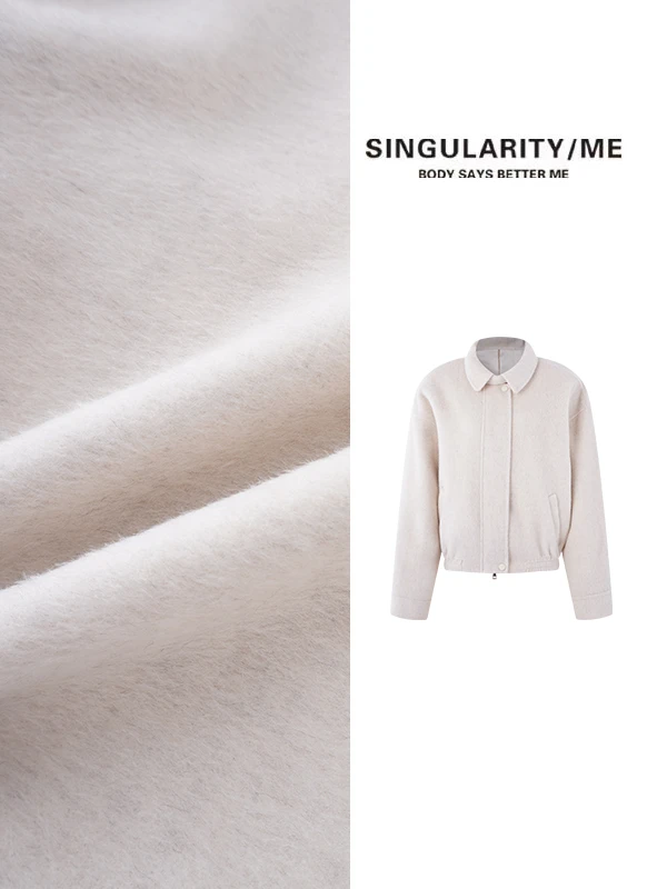 Singularity Me 9S 5016 【加德里记】毛呢翻领宽松时髦感夹克外套
