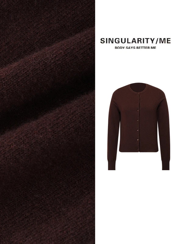 Singularity Me 8S 03899【赫拉小姐】法式优雅超细羊毛针织开衫