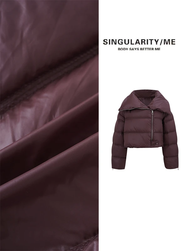 Singularity Me 11S 240997 肯豆风短款立领蓬松90白鸭绒羽绒服