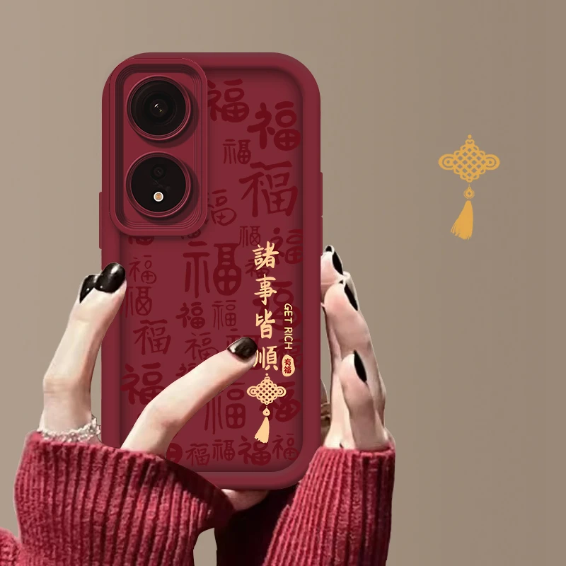 适用于OPPOA58X诸事皆顺字符阶梯手机壳全包硅胶防摔软壳