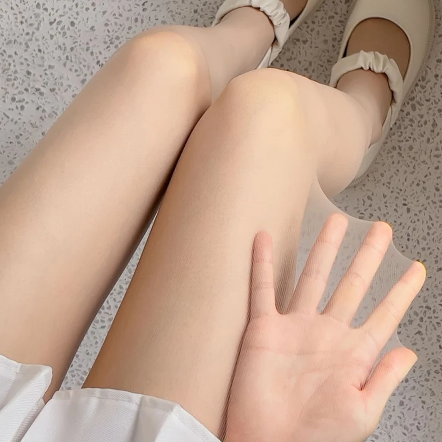 5D超薄丝袜透明微压夏季自然遮瑕连裤袜天鹅绒防勾丝加长款大码