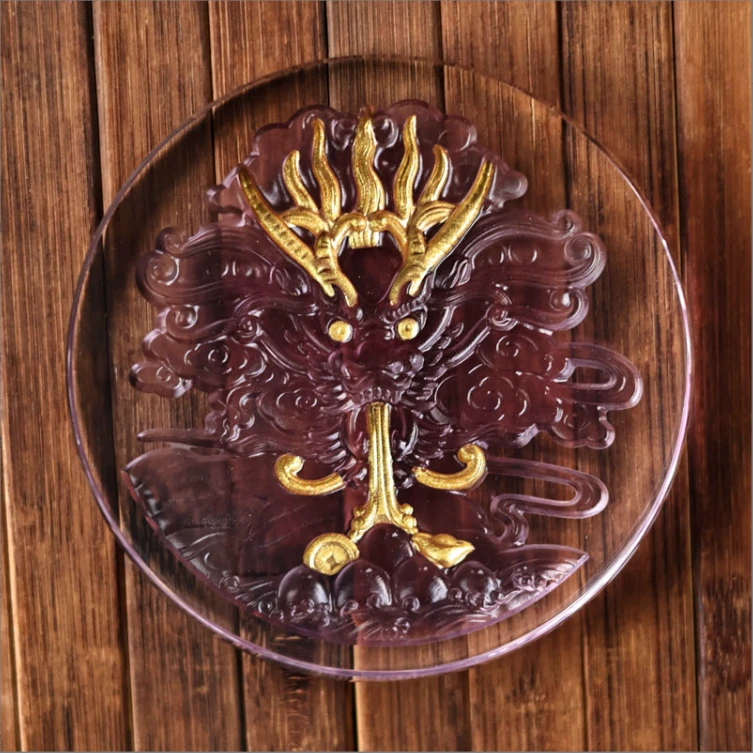 【陶珊居】 紫金龙重登场-心缘堂琉璃-龙珠90*10mm（琉璃S0354）