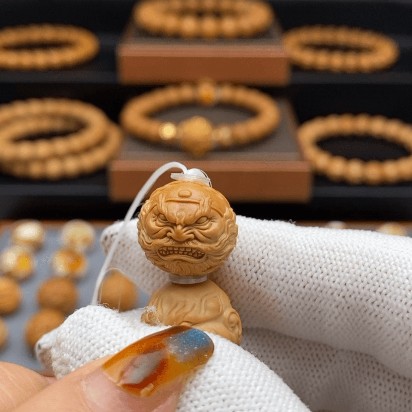 【闪购商品】猴头核桃吊坠二***粉