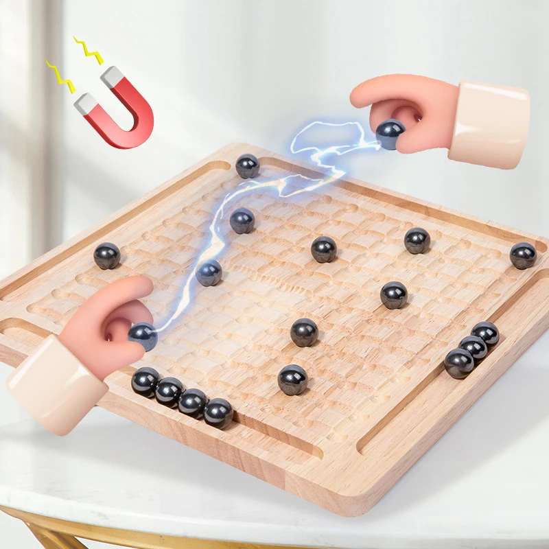 磁力对战棋益智玩具踩雷磁力感应亲子互动儿童桌面游戏磁性效应棋