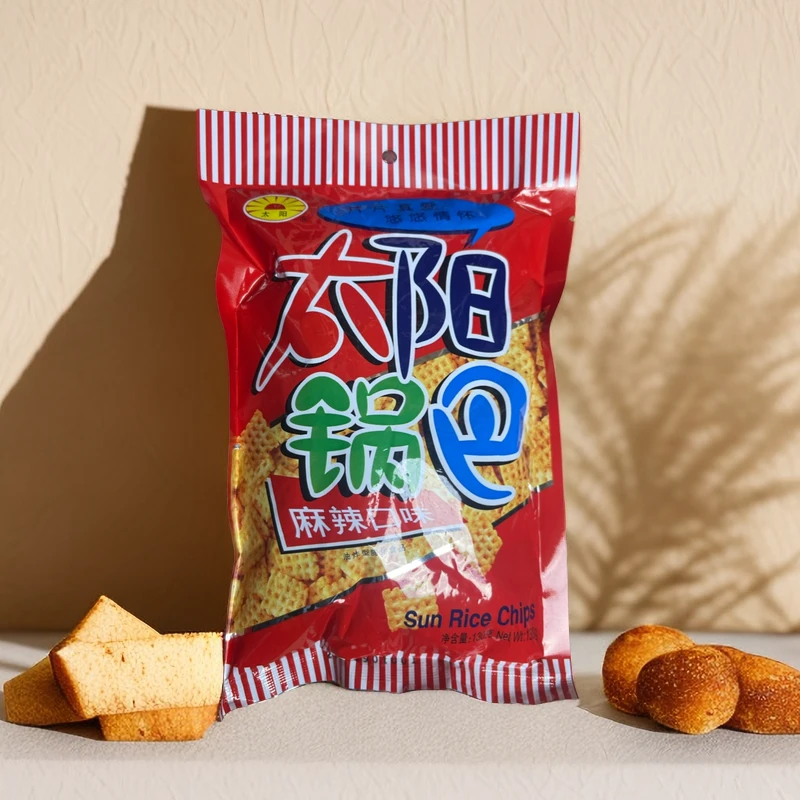 《包邮》太阳锅巴香酥办公室零食到手130g*4大包