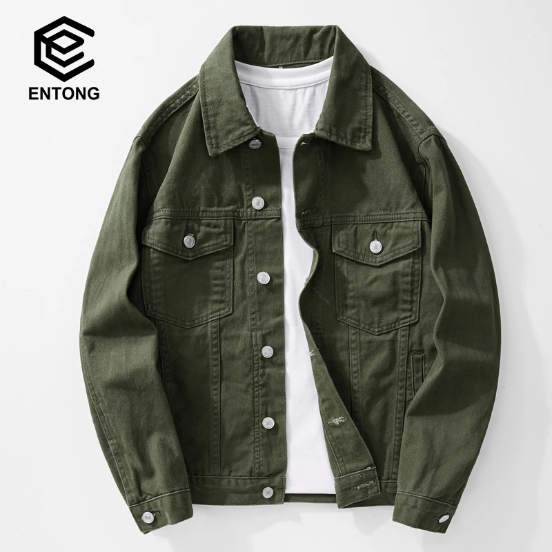 春季牛仔外套男士潮牌春秋2024新款潮流痞帅宽松男生上衣复古夹克