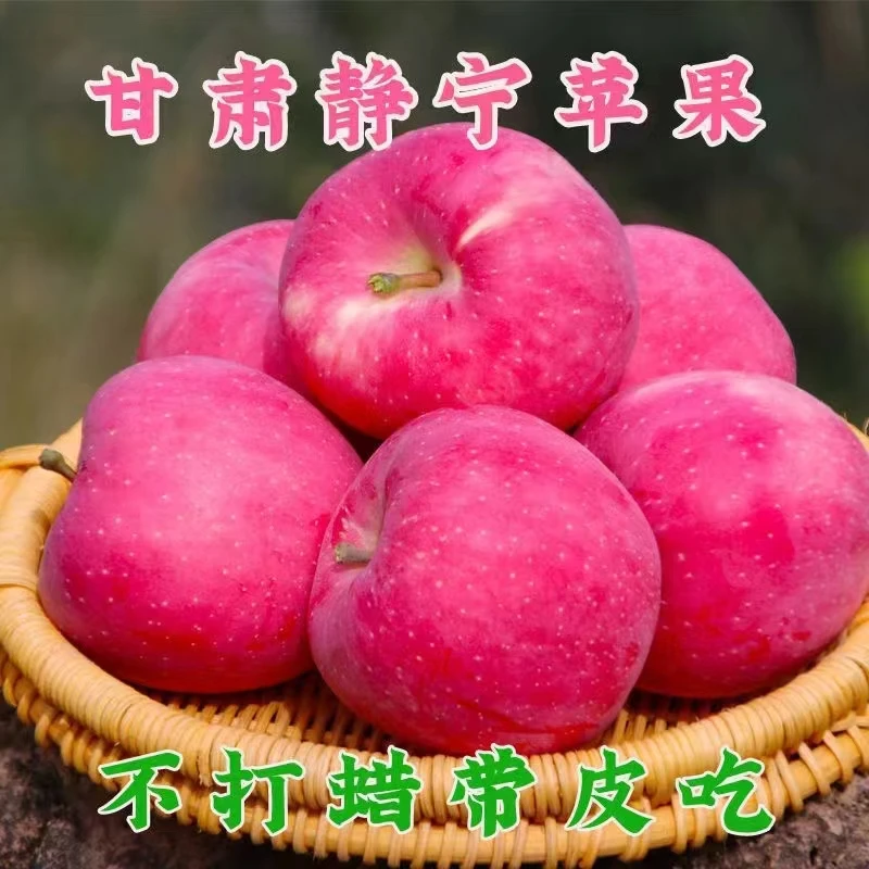 25年新苹果早熟静宁红富士脆甜多汁一口爆汁整箱5/10斤