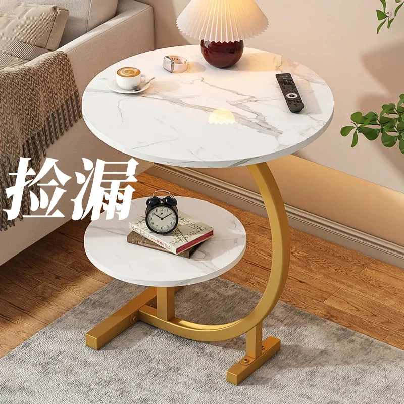 轻奢双层边几小桌子客厅沙发小茶几现代创意置物架阳台简易床头柜