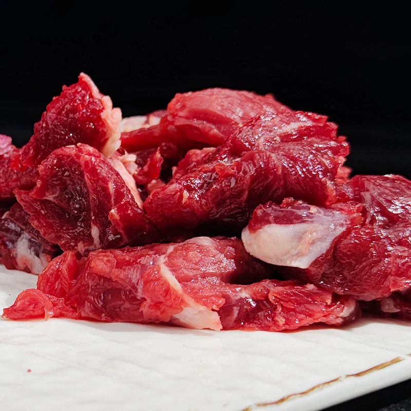【牛分割肉】清真谷饲小黄牛鲜切牛碎肉  工厂鲜肉直发