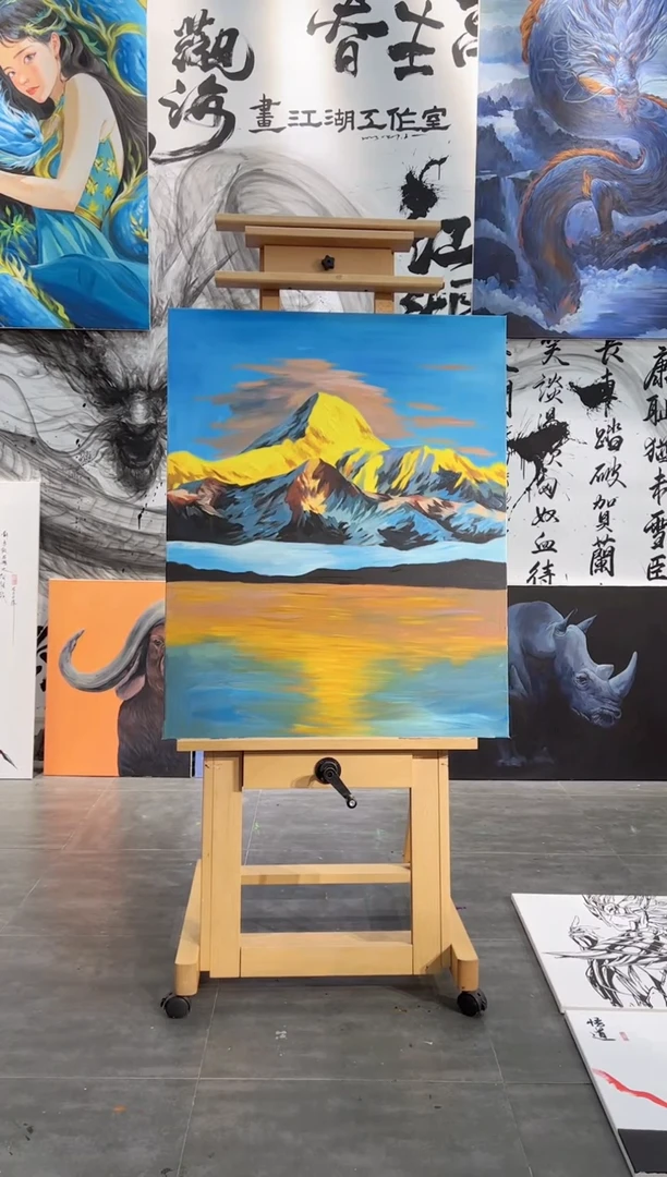 【闪购商品】绘画玉龙雪山，不加框