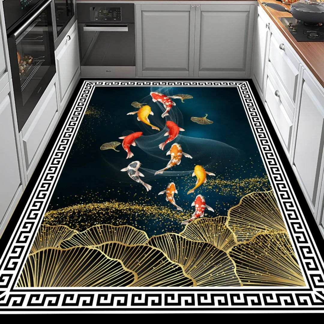 厨房地垫防滑防油可擦免洗家用满铺大面积地毯吸油可擦洗防滑耐脏