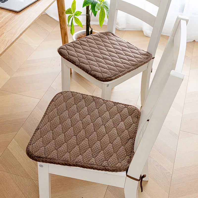 坐垫椅垫灯芯绒四季通用办公室椅子垫学生久坐屁股垫防滑垫家用