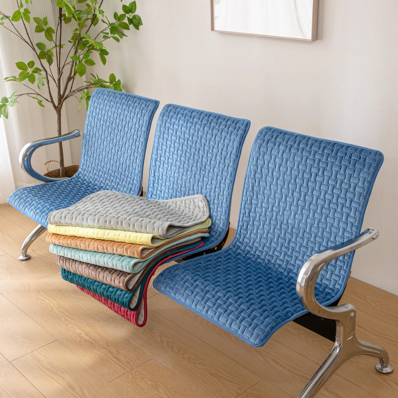 夹棉加厚公共连排椅坐垫套医院诊所输液椅套银行连排等候椅子垫套