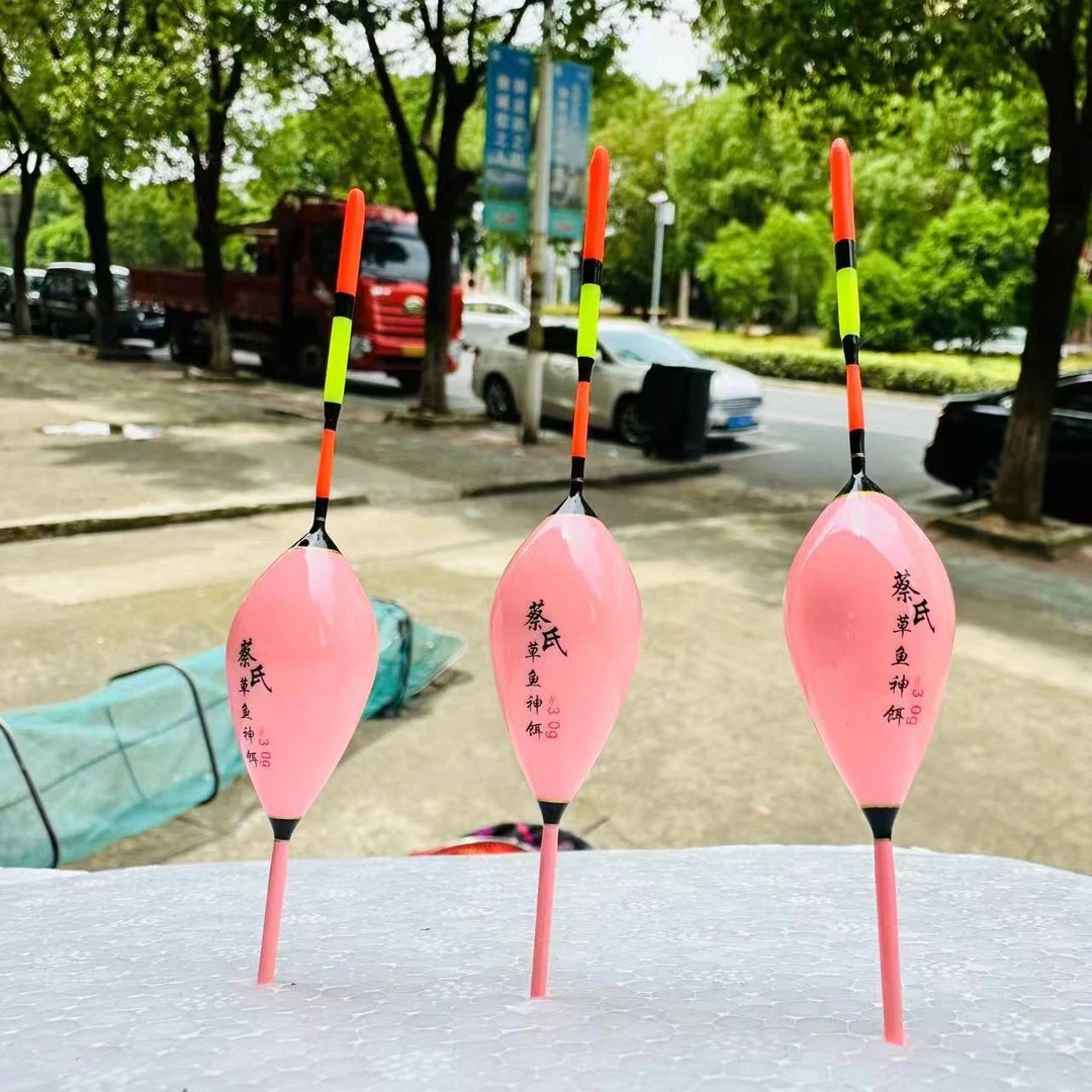 打浮专用漂黑坑草鱼罗非浮钓漂短脚短尾水皮漂吃铅3克（拍1发2）