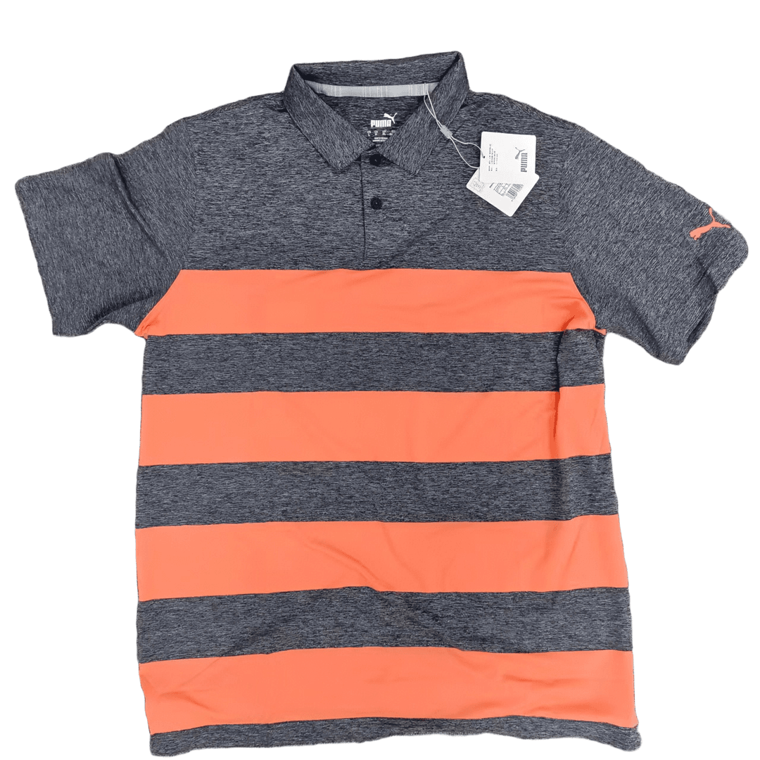 彪马 【河北仓】潮流时尚男款休闲时尚条纹拼色短袖 599113-02