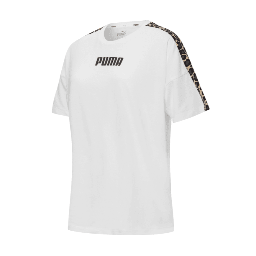 彪马【河北仓】女款休闲宽松时尚百搭印花圆领短袖 848278-02