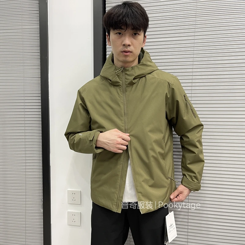 无惧风雨！意大利户外压胶分仓填充保暖秋冬男士休闲连帽棉服外套