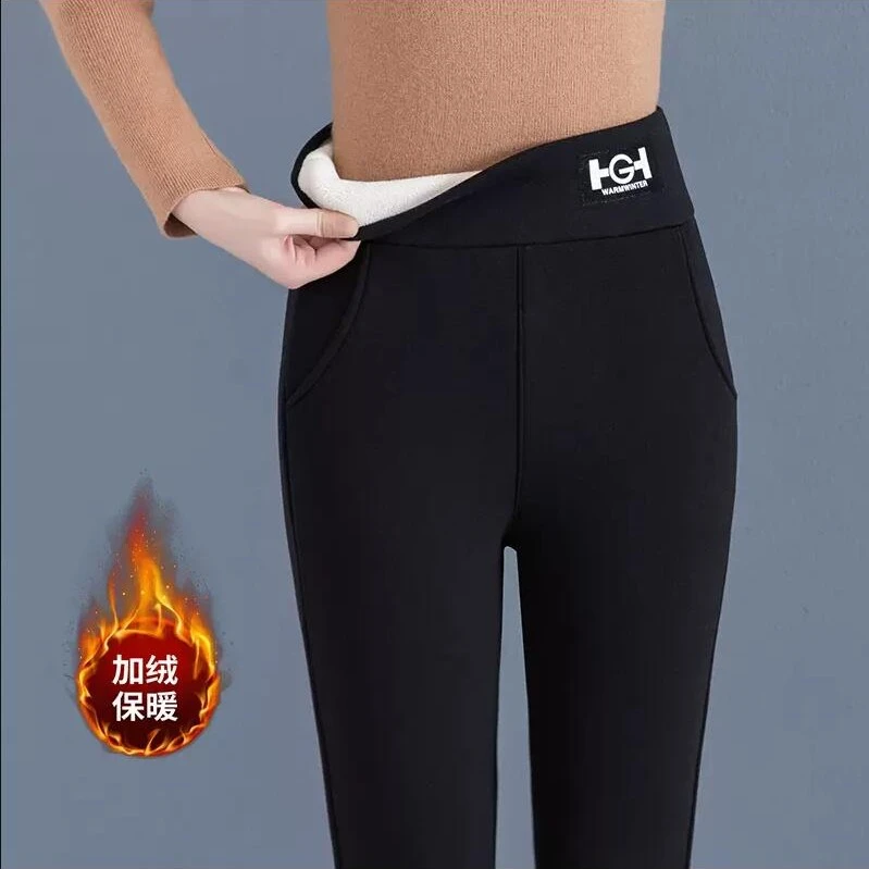 【护腰护小腹】高腰收腹加绒加厚打底裤 显高显瘦外穿打底都可以