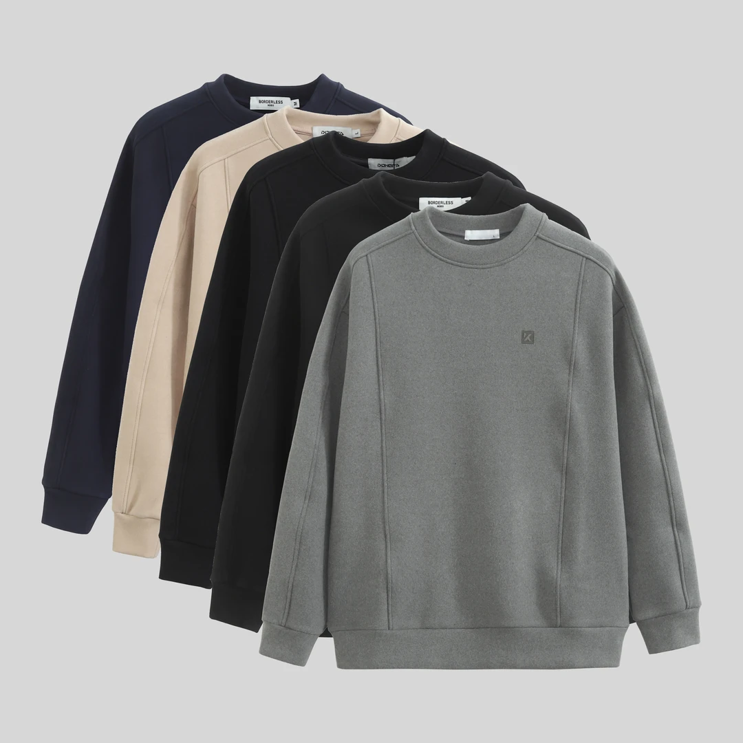 【博硕】冬季新款卫衣男士休闲时尚百搭加绒-8070