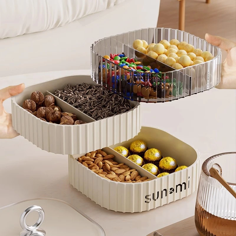 果盘客厅茶几家用2025新款轻奢高档零食摆放盘糖果瓜子干果收纳盒