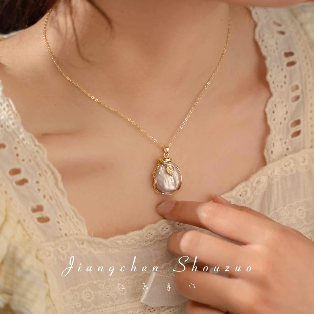 岁寒紫色巴洛克项链毛衣链小众气质高档大气款高级感