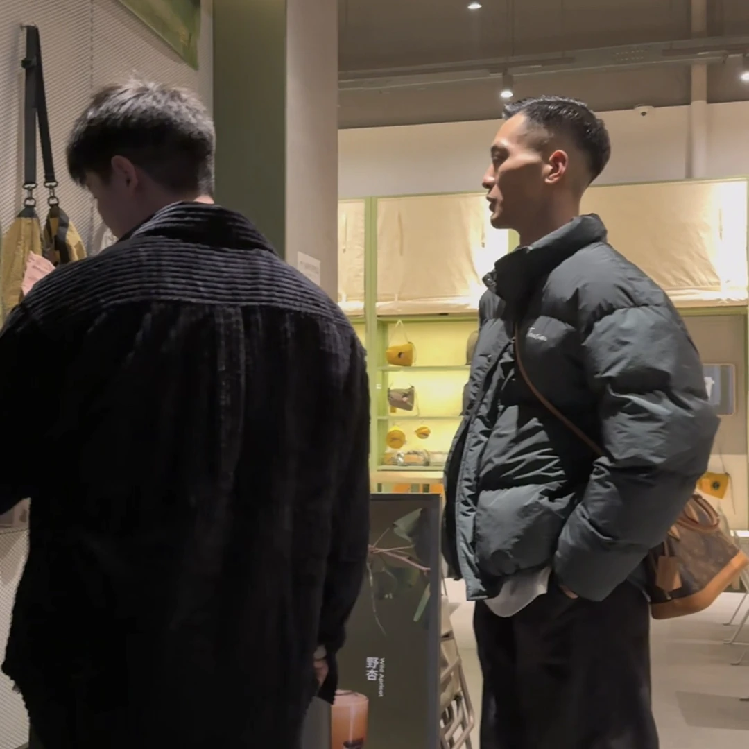 [年中清仓]Tension蓬松加厚颗粒棉刺绣立领短款日潮保暖简约舒适